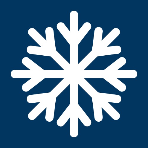 Snowflake icon representing cold‑weather tyre performance and reliable behaviour in low‑temperature conditions, distributed by GB Tyres