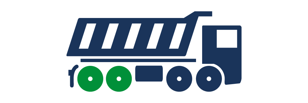 Construction‑drive icon showing highlighted drive‑axle wheel placement for tyre fitment guidance, distributed by GB Tyres